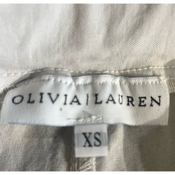 Olivia Lauren Light Gray Crystal Stripe Stretch Joggers Pants  - Made in Italy - Picture 8 of 9